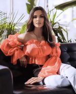 Crop top Aniyah, oranžna - slika 2