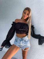 Crop top Aniyah, oranžna - slika 8