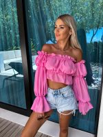 Crop top Aniyah, oranžna - slika 13