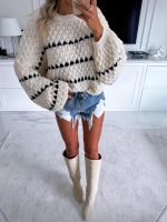Pulover Sidney, bel - slika 7