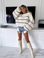 Pulover Sidney, bel - slika 6