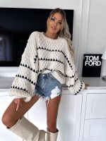 Pulover Sidney, bel - slika 5