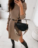 Obleka Cecelia, črna - slika 10