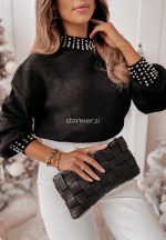 Pulover Irene, črn - slika 3