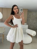 obleka Rubi, bela - slika 3