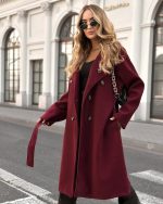 Plašč Vera – bordo - slika 3